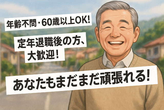 年齢不問・60歳以上のご応募歓迎（定年退職後の方も大歓迎）｜週1～2日、1日2～5時間程度のお仕事です♪