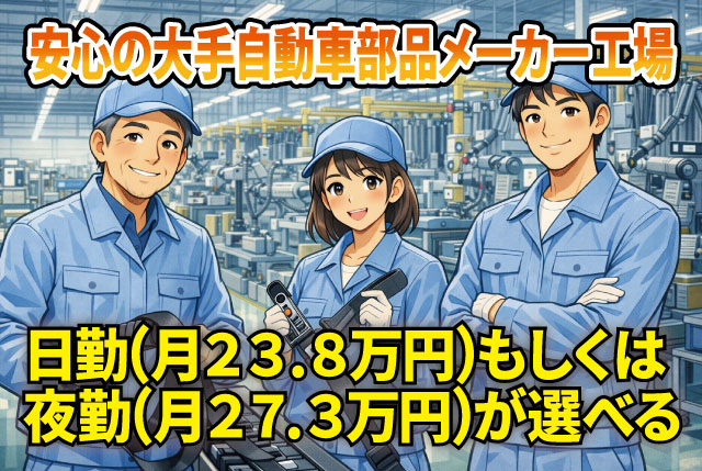 未経験から始められる簡単ワーク！日勤or夜勤の専属で生活リズム安定◎