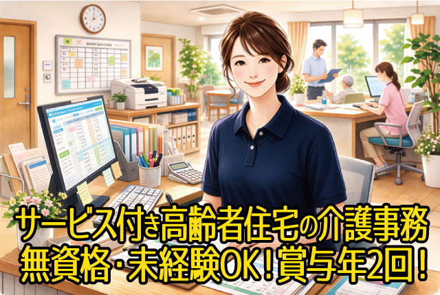 【アンジェス彦根河瀬】サービス付き高齢者向け住宅の介護事務募集！東証グロース上場＆名証メイン市場に重複上場の安定企業！