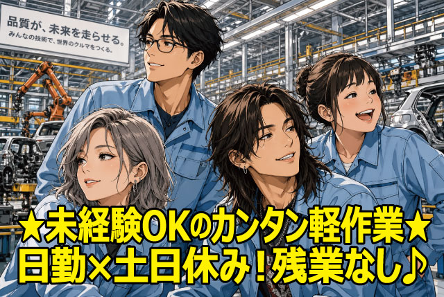 未経験OK！入庫品の受入れ・検品作業／日勤専属＆土日休み＆残業なしで毎日定時帰社OK♪
